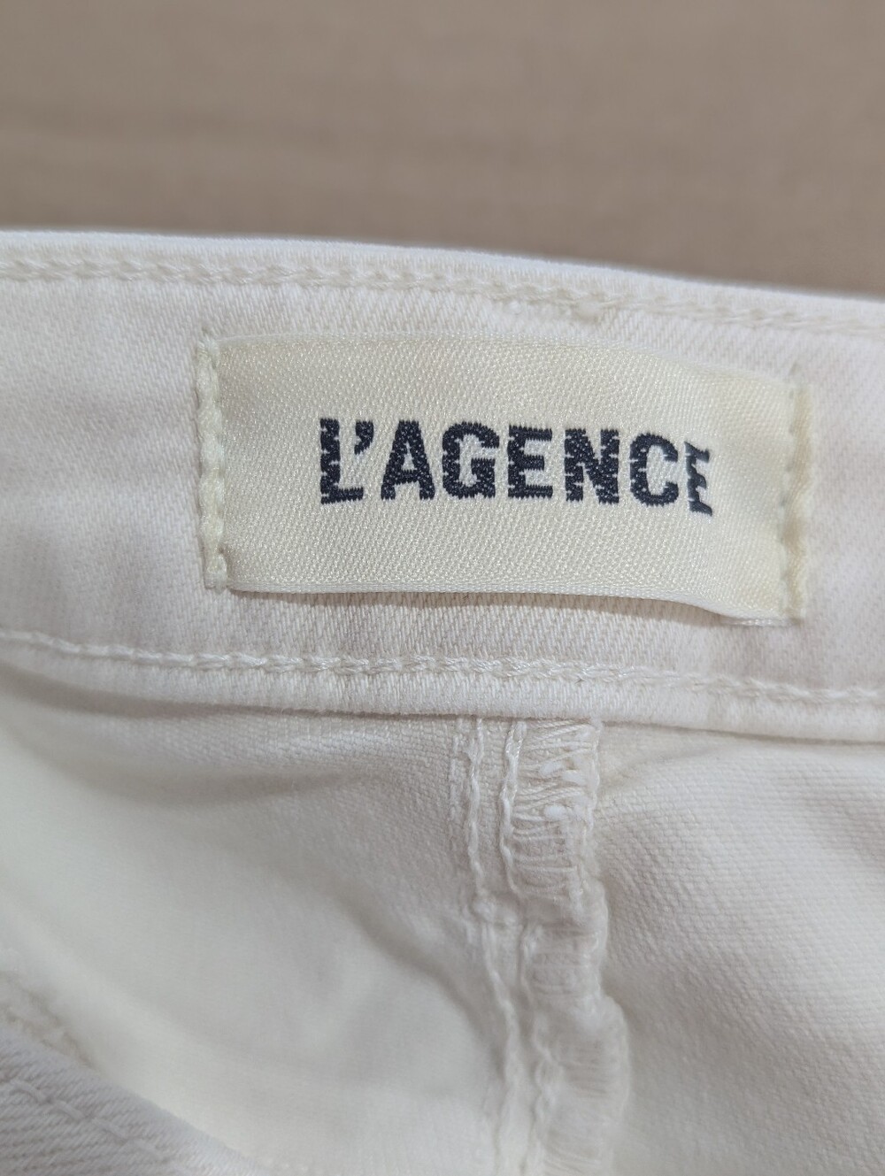 L’Agence Tati Hi Rise Crop Jeans Size 31 French Vanilla Cream Wash *NWOT - Picture 4 of 13